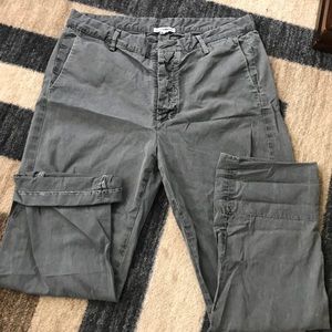 James Perse twill chino boyfriend pant